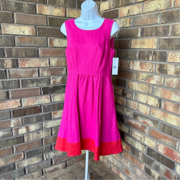Studio 148 Lafayette New York Dresses & Skirts - Studio 148 by Lafayette New York; Linen dress; Size 2; pink/red